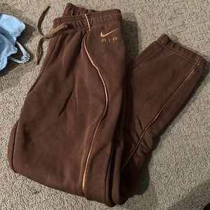 Brown Women Nike Air Sweatpants